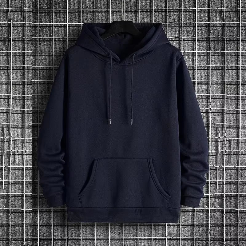 2025 Fall/Winter New Arrival Men'S Hoodie High Quality Solid Color Hooded Sweatshirt Male Home Outdoor Casual Fashion Pullover