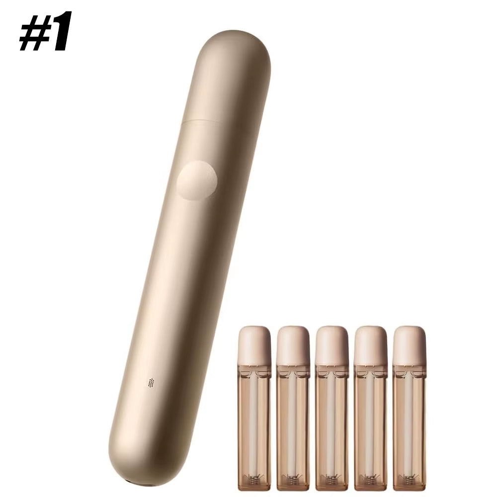 ZDEER PW16 Rechargeable Probiotic Oral Spray Cool Breath Mist, 10ML Refill Cartridges 5 Natural Flavors Portable Oral Care Gift