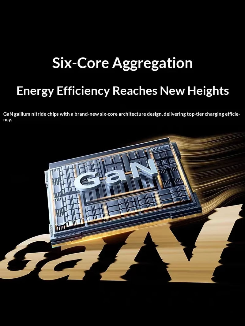 X759 Gan Charger 500W 6-Port Desktop Charging Station 5 USB-C 1 USB-A PD 240W Max for Laptops Macbook Phones Tablets