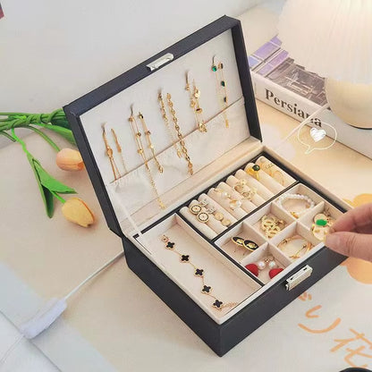 Portable Multi-Functional Home Decoration Storage Box Earring and Jewelry Preservation Box Special Storage Box for Ladies' Item