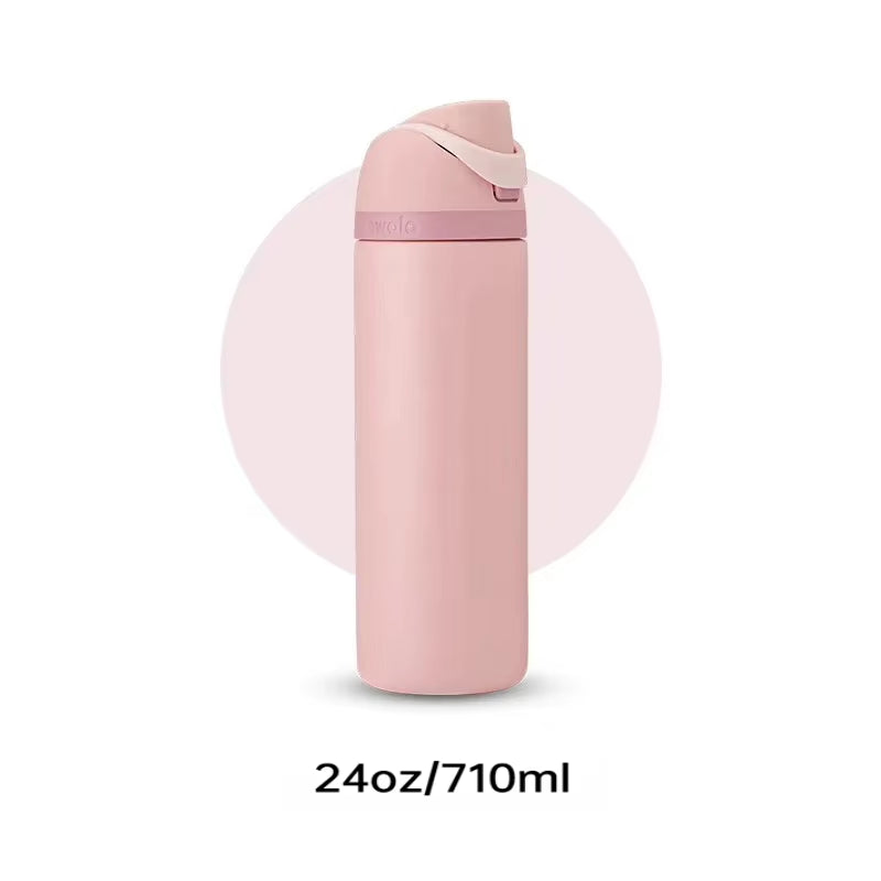 Water Bottle Insulated Stainless Steel Water Bottle with Straw, Bpa-Free Sports Water Bottle, Great for Travel,
