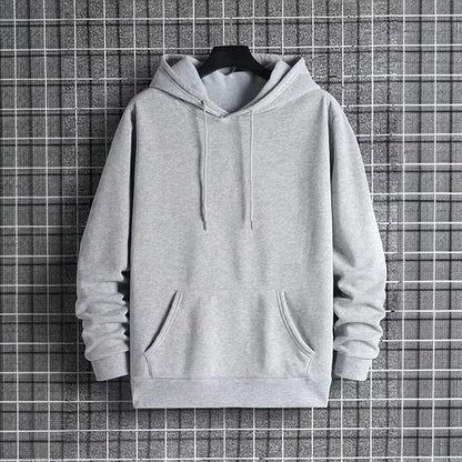 2025 Fall/Winter New Arrival Men'S Hoodie High Quality Solid Color Hooded Sweatshirt Male Home Outdoor Casual Fashion Pullover