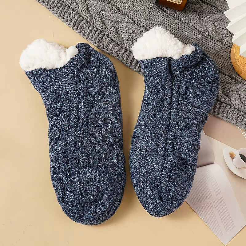 Fall and Winter Floor Socks Home Warm Women Men Socks Snow Socks Sleep Carpet Socks Slippers Socks Men Non-Slip Yoga Socks