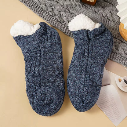 Fall and Winter Floor Socks Home Warm Women Men Socks Snow Socks Sleep Carpet Socks Slippers Socks Men Non-Slip Yoga Socks
