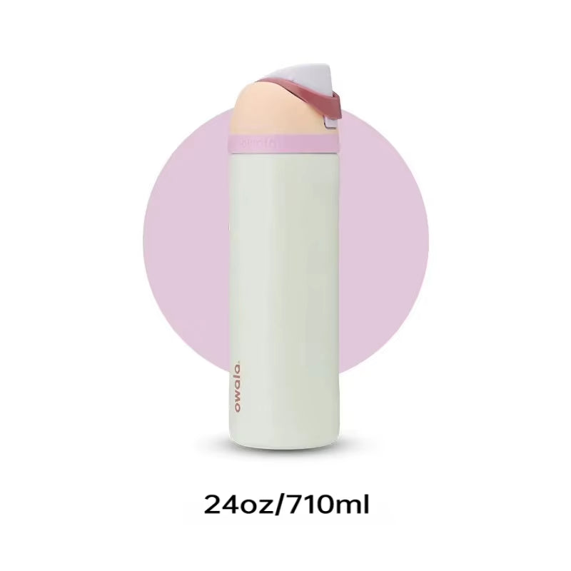 Water Bottle Insulated Stainless Steel Water Bottle with Straw, Bpa-Free Sports Water Bottle, Great for Travel,
