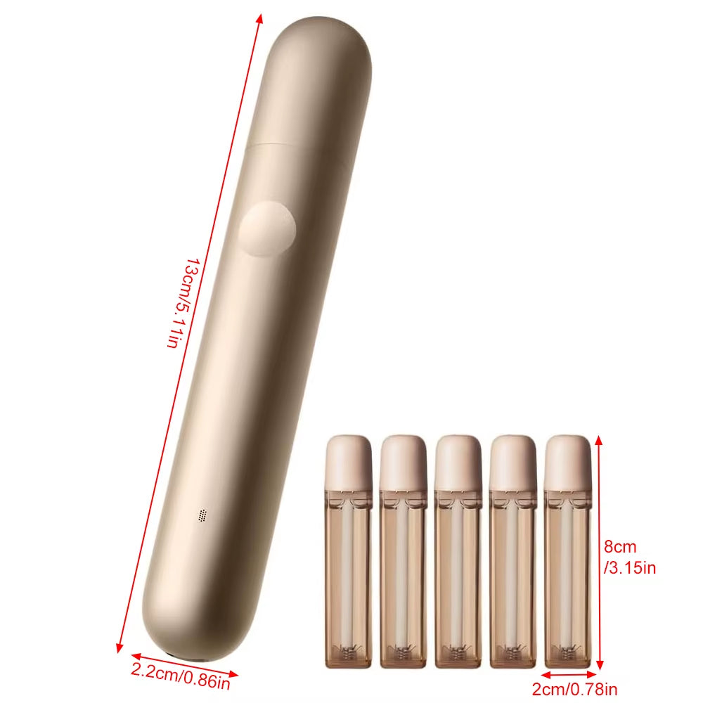 ZDEER PW16 Rechargeable Probiotic Oral Spray Cool Breath Mist, 10ML Refill Cartridges 5 Natural Flavors Portable Oral Care Gift