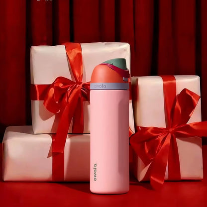 Water Bottle Insulated Stainless Steel Water Bottle with Straw, Bpa-Free Sports Water Bottle, Great for Travel,