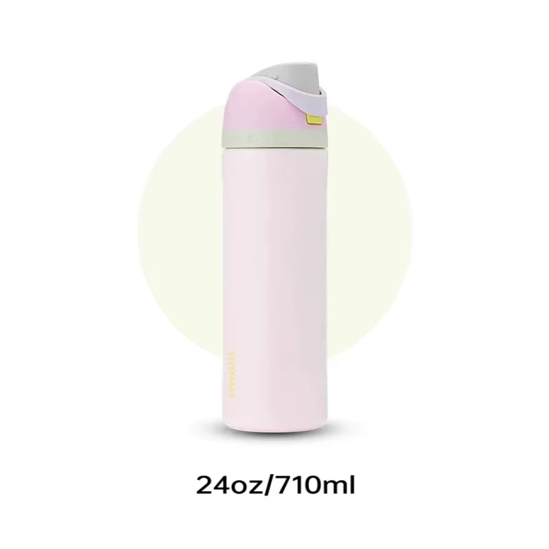 Water Bottle Insulated Stainless Steel Water Bottle with Straw, Bpa-Free Sports Water Bottle, Great for Travel,