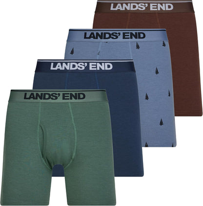 Boxer Briefs for Men Pack of 4 - Cotton Stretch Underwear