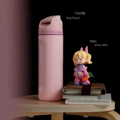 Water Bottle Insulated Stainless Steel Water Bottle with Straw, Bpa-Free Sports Water Bottle, Great for Travel,