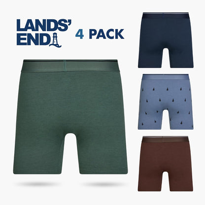 Boxer Briefs for Men Pack of 4 - Cotton Stretch Underwear