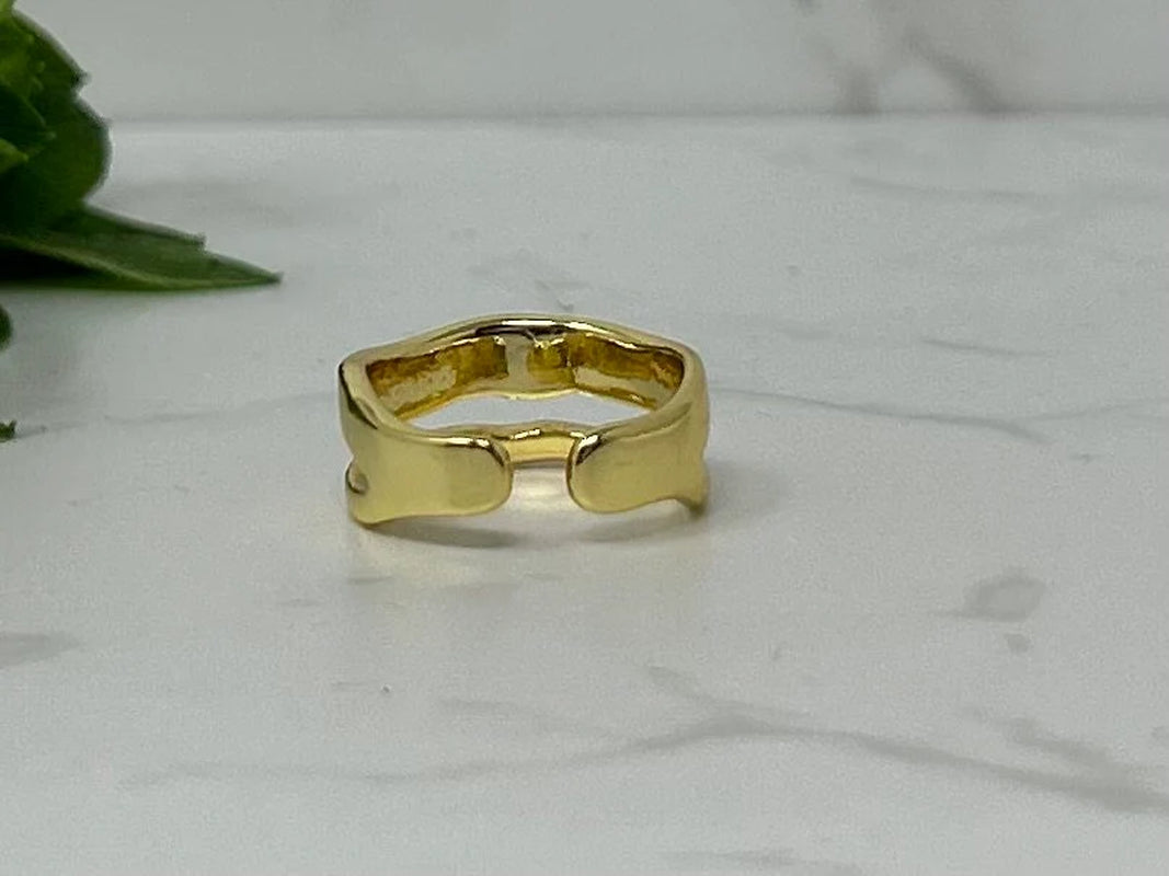 Tarnish Free Gold Ring, Waterproof Gold Ring, Gold Ring Band, Statement Ring, Thumb Ring, Adjustable Ring, Stacking Rings, Minimalist Ring