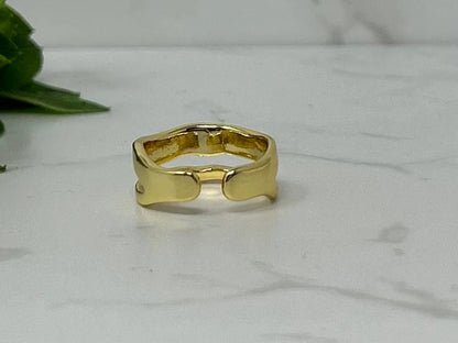 Tarnish Free Gold Ring, Waterproof Gold Ring, Gold Ring Band, Statement Ring, Thumb Ring, Adjustable Ring, Stacking Rings, Minimalist Ring
