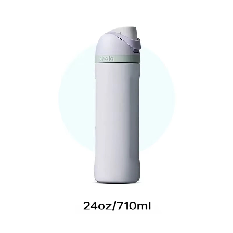 Water Bottle Insulated Stainless Steel Water Bottle with Straw, Bpa-Free Sports Water Bottle, Great for Travel,