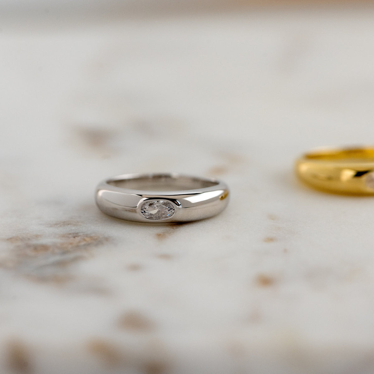 Minimalist Dome Ring, Gold Ring, Chunky Ring, Statement Ring, Signet Ring, Dainty Ring, Minimalist Ring, Stackable Ring, Gift for Her