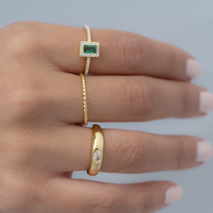 Minimalist Dome Ring, Gold Ring, Chunky Ring, Statement Ring, Signet Ring, Dainty Ring, Minimalist Ring, Stackable Ring, Gift for Her
