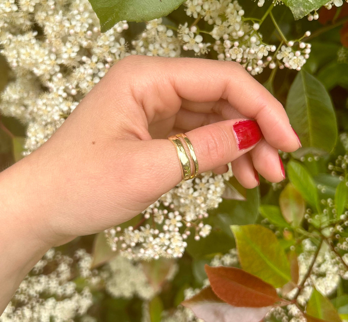 Tarnish Free Gold Ring, Waterproof Gold Ring, Gold Ring Band, Statement Ring, Thumb Ring, Adjustable Ring, Stacking Rings, Minimalist Ring