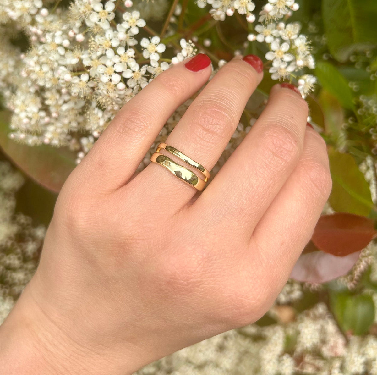 Tarnish Free Gold Ring, Waterproof Gold Ring, Gold Ring Band, Statement Ring, Thumb Ring, Adjustable Ring, Stacking Rings, Minimalist Ring