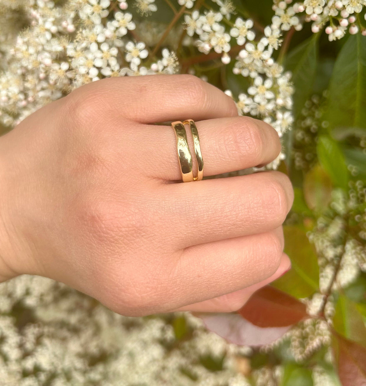 Tarnish Free Gold Ring, Waterproof Gold Ring, Gold Ring Band, Statement Ring, Thumb Ring, Adjustable Ring, Stacking Rings, Minimalist Ring