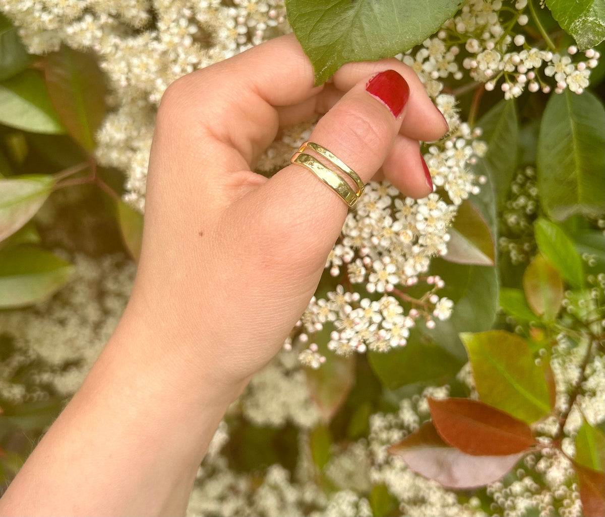 Tarnish Free Gold Ring, Waterproof Gold Ring, Gold Ring Band, Statement Ring, Thumb Ring, Adjustable Ring, Stacking Rings, Minimalist Ring