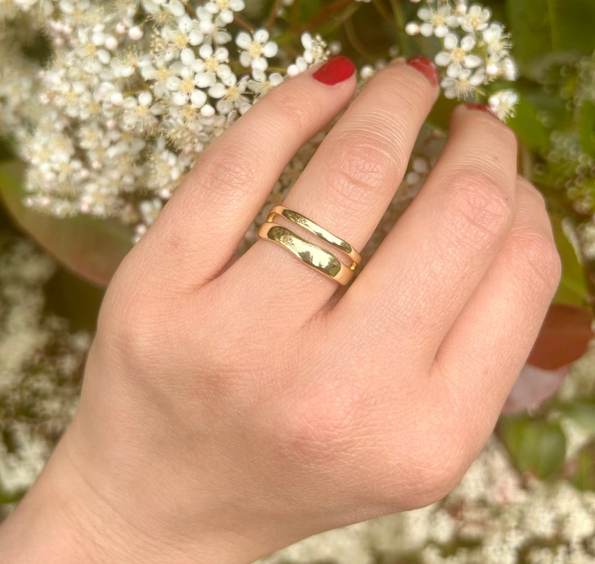 Tarnish Free Gold Ring, Waterproof Gold Ring, Gold Ring Band, Statement Ring, Thumb Ring, Adjustable Ring, Stacking Rings, Minimalist Ring